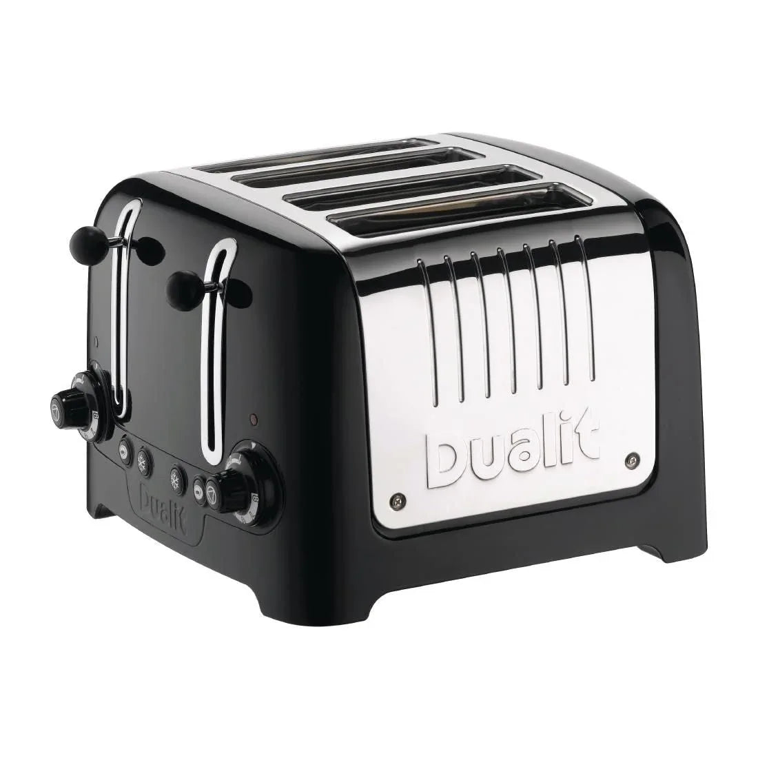 GF336 Dualit 4 Slice Lite Toaster Black 46205 - JD Catering Equipment Solutions Ltd