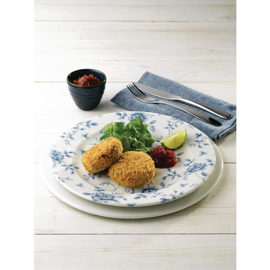 GF611 Churchill Vintage Prints Tea Plates Prague Rose Print 210mm (Pack of 6) JD Catering Equipment Solutions Ltd