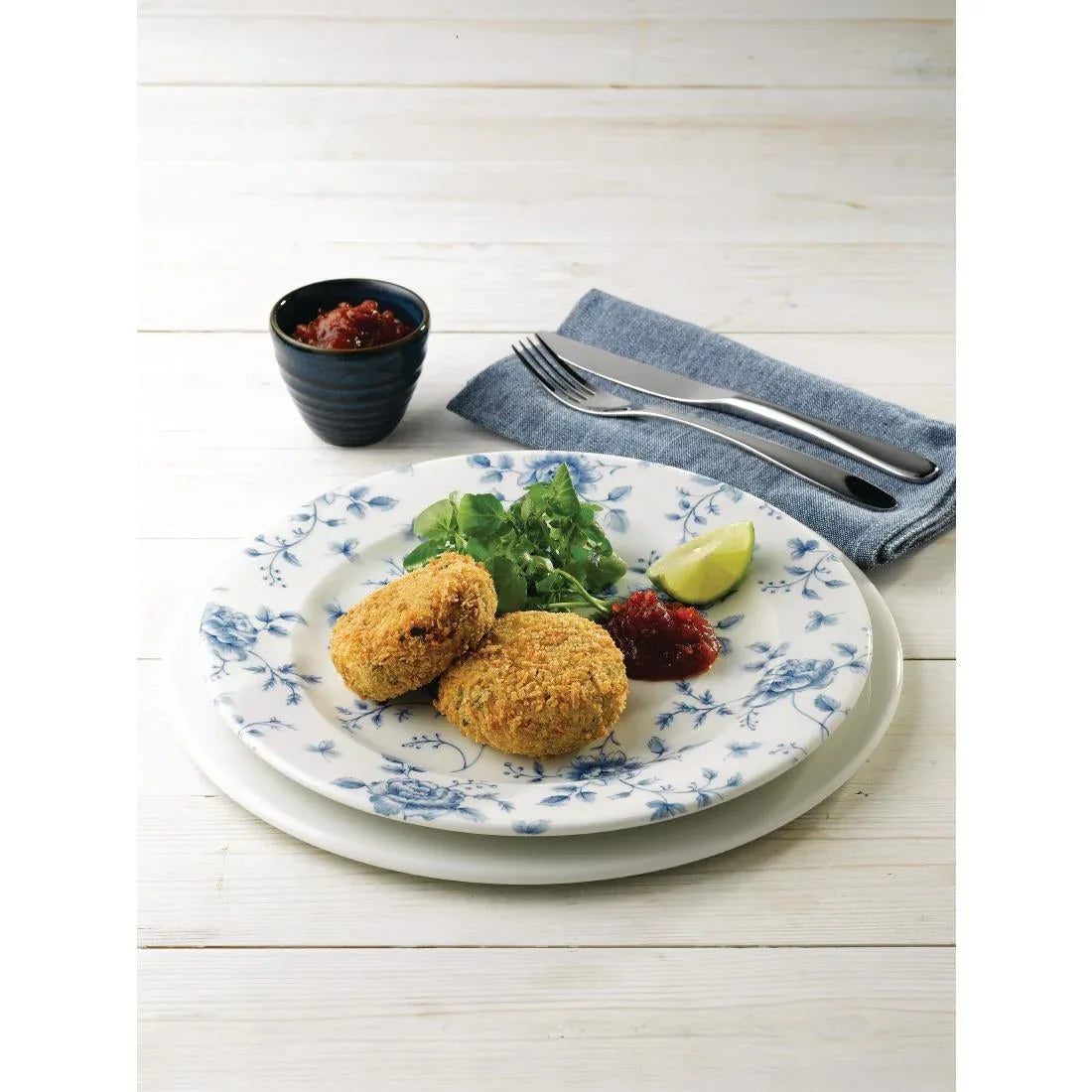GF611 Churchill Vintage Prints Tea Plates Prague Rose Print 210mm (Pack of 6) - JD Catering Equipment Solutions Ltd