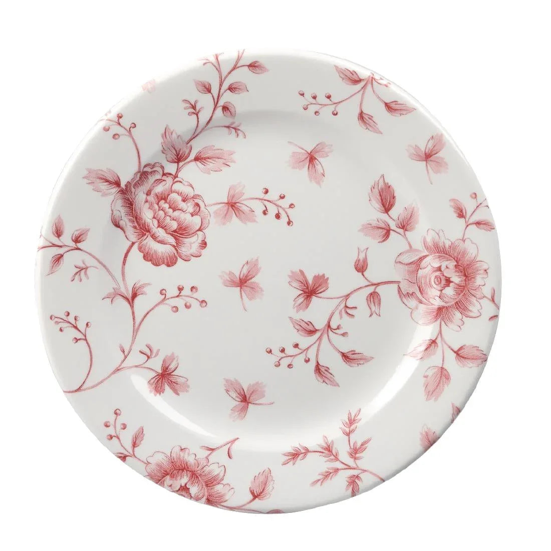 GF615 Churchill Vintage Prints Tea Plates Cranberry Rose Print 170mm (Pack of 6) - JD Catering Equipment Solutions Ltd