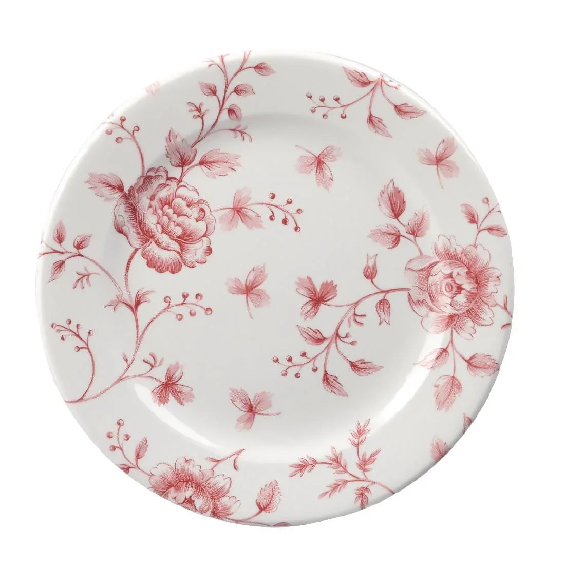 GF615 Churchill Vintage Prints Tea Plates Cranberry Rose Print 170mm (Pack of 6) - JD Catering Equipment Solutions Ltd