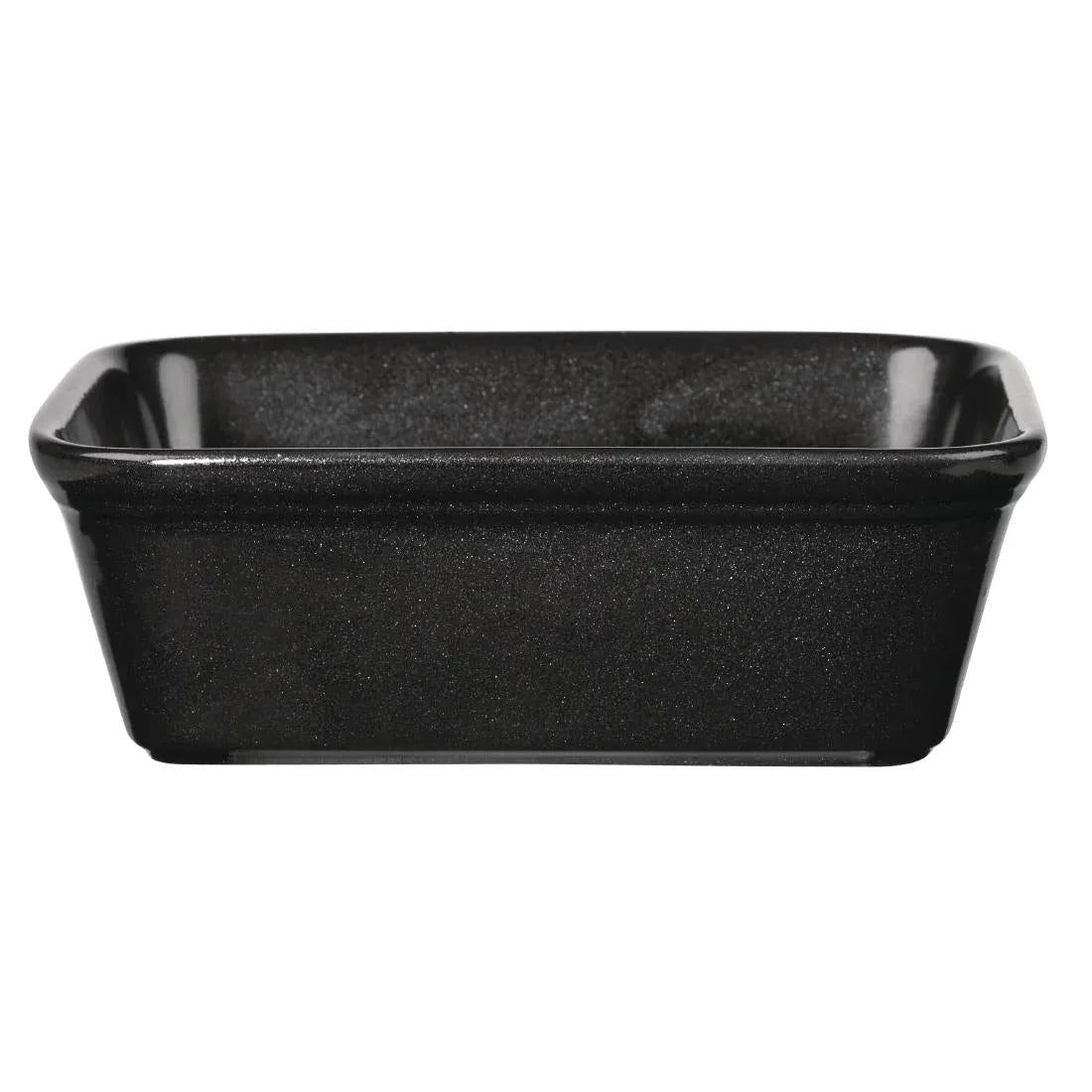 GF640 Churchill Cookware Black Rectangular Dishes 160x 120mm (Pack of 12) - JD Catering Equipment Solutions Ltd