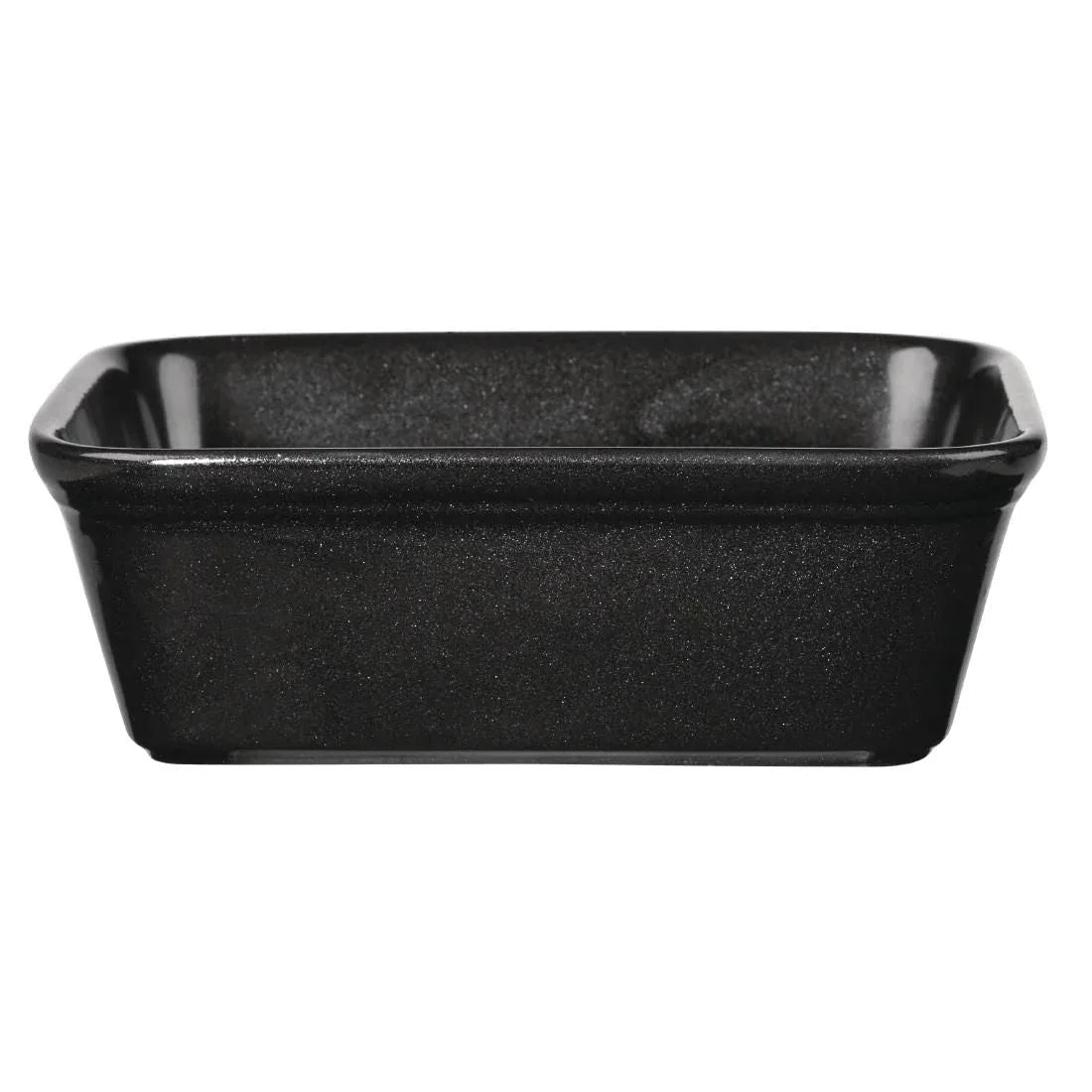 GF640 Churchill Cookware Black Rectangular Dishes 160x 120mm (Pack of 12) - JD Catering Equipment Solutions Ltd