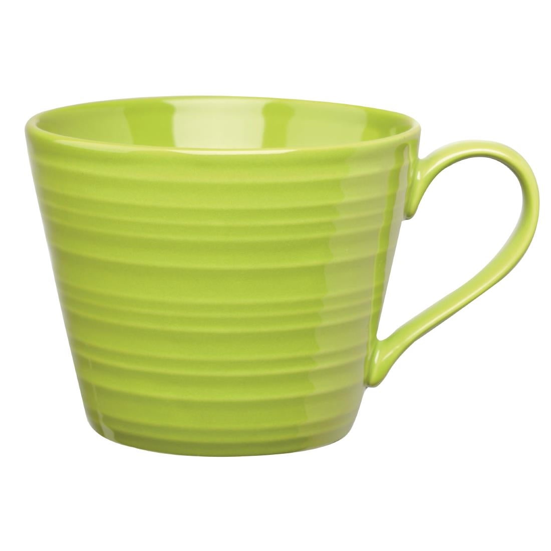 GF701 Art de Cuisine Rustics Green Snug Mugs 341ml (Pack of 6) JD Catering Equipment Solutions Ltd