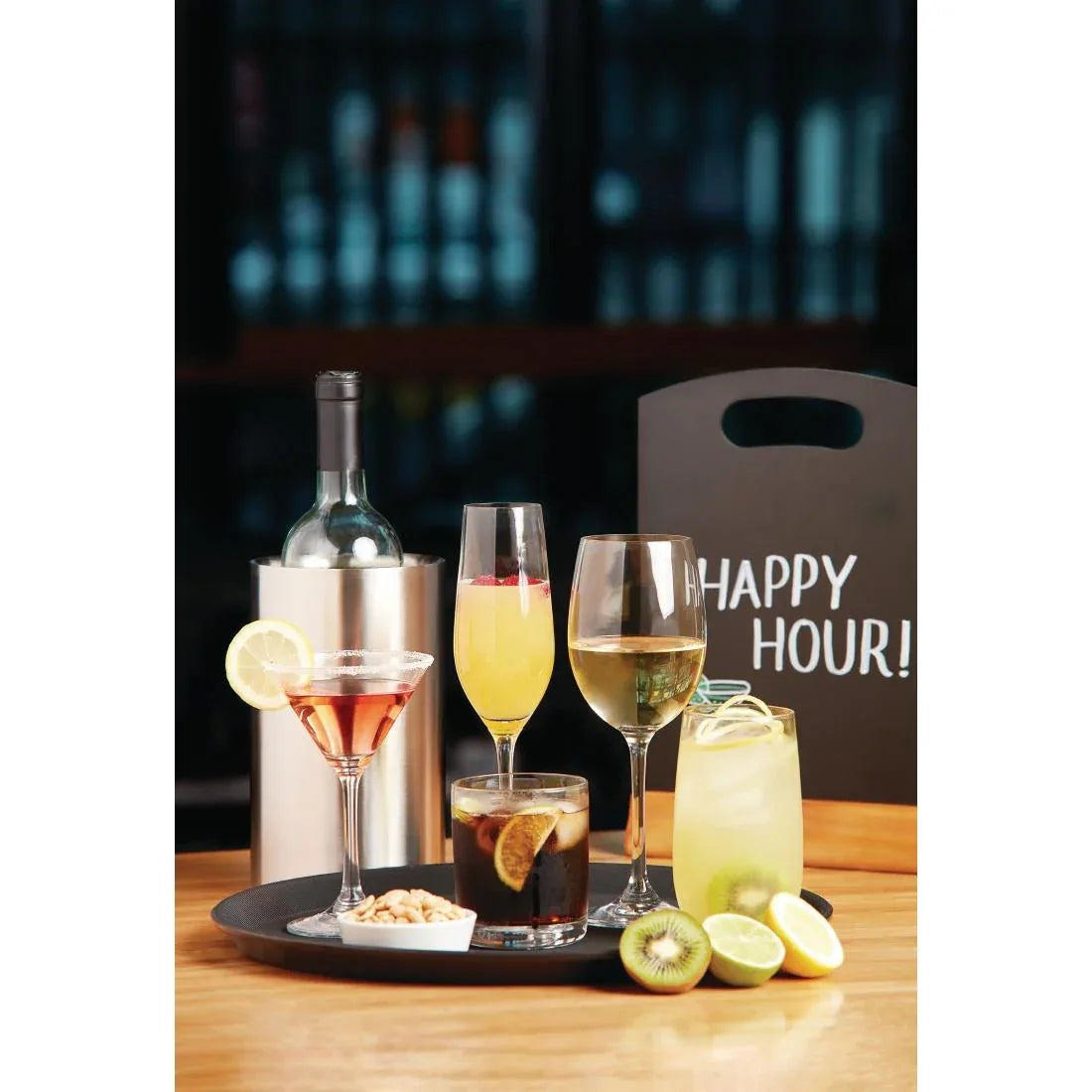 GF727 Olympia Modale Crystal Wine Glasses 395ml (Pack of 6) - JD Catering Equipment Solutions Ltd