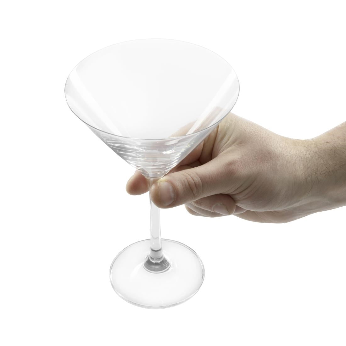 GF731 Olympia Bar Collection Crystal Martini Glasses 275ml (Pack of 6) JD Catering Equipment Solutions Ltd