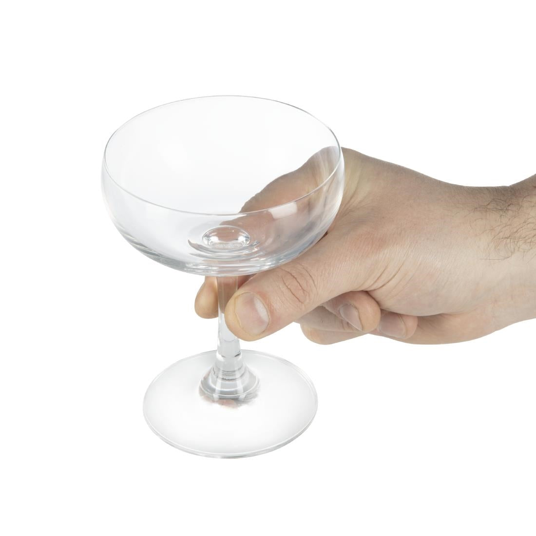 GF732 Olympia Bar Collection Crystal Champagne Saucers 200ml (Pack of 6) JD Catering Equipment Solutions Ltd
