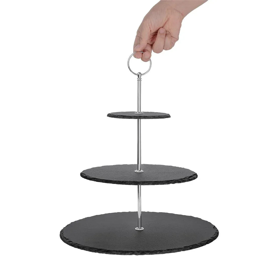 GF991 Olympia 3 Tier Slate Afternoon Tea Stand - JD Catering Equipment Solutions Ltd