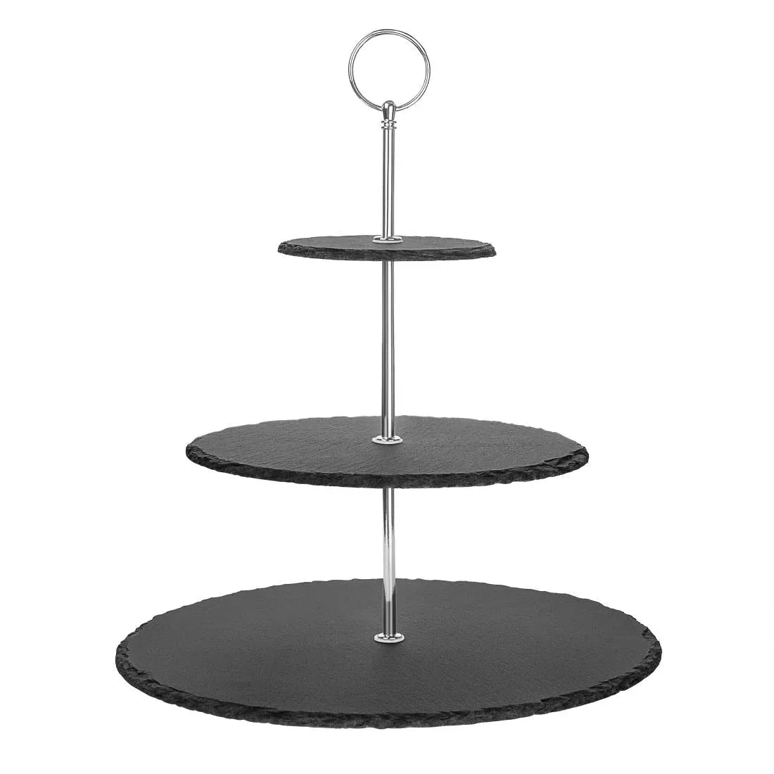GF991 Olympia 3 Tier Slate Afternoon Tea Stand - JD Catering Equipment Solutions Ltd