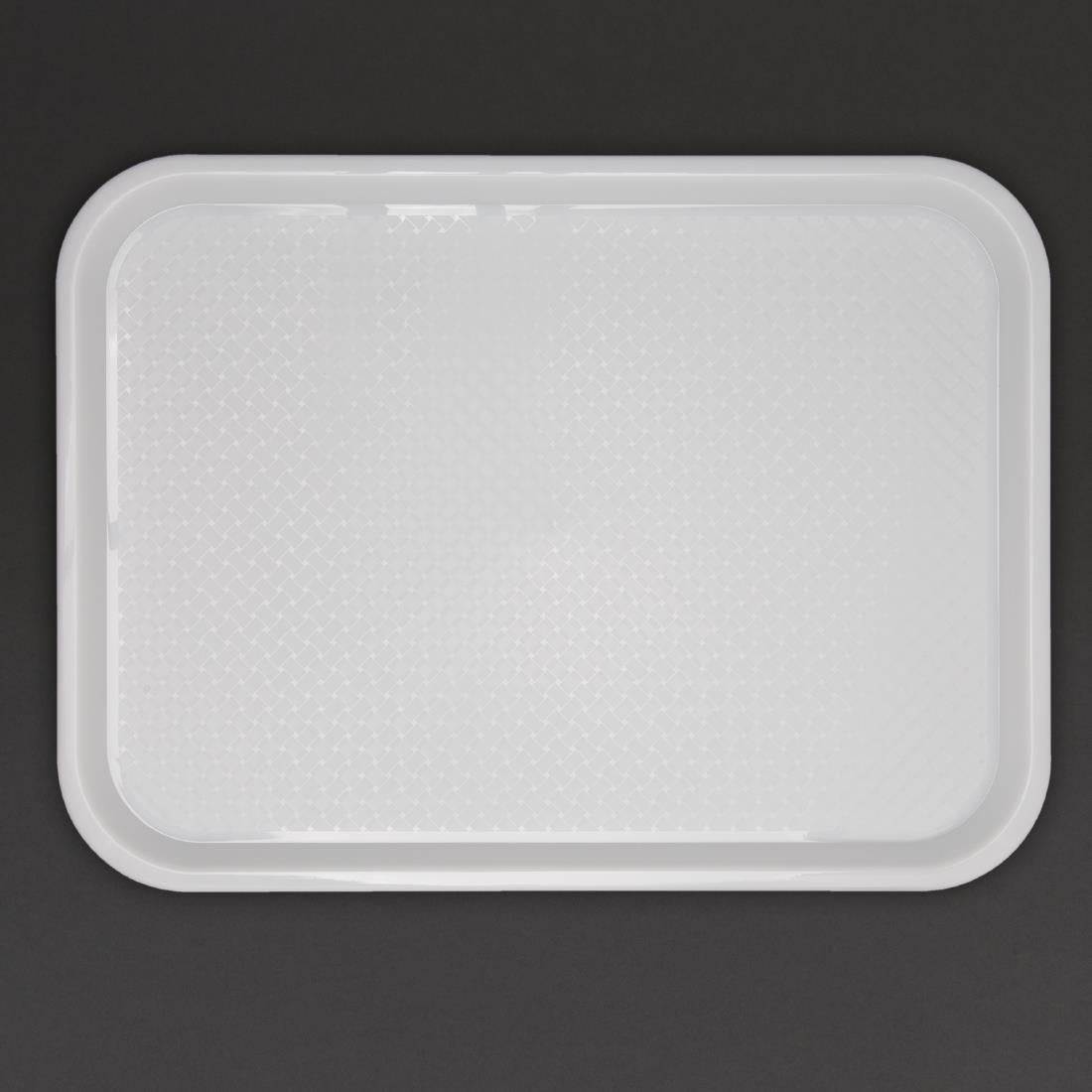 GF995 Kristallon Polypropylene Fast Food Tray White Small 345mm JD Catering Equipment Solutions Ltd