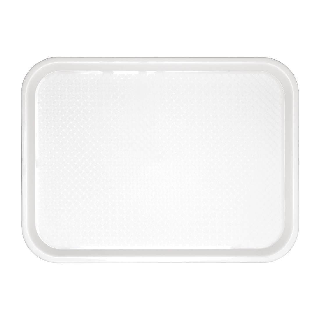 GF995 Kristallon Polypropylene Fast Food Tray White Small 345mm JD Catering Equipment Solutions Ltd