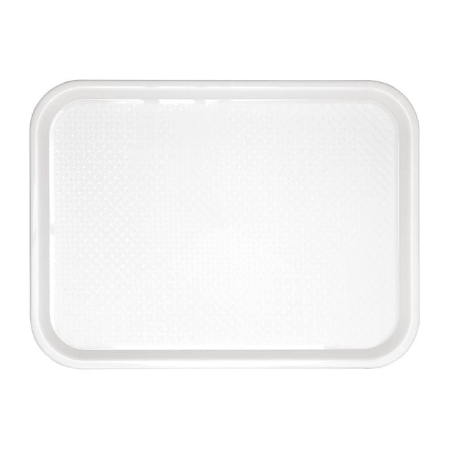 GF995 Kristallon Polypropylene Fast Food Tray White Small 345mm JD Catering Equipment Solutions Ltd