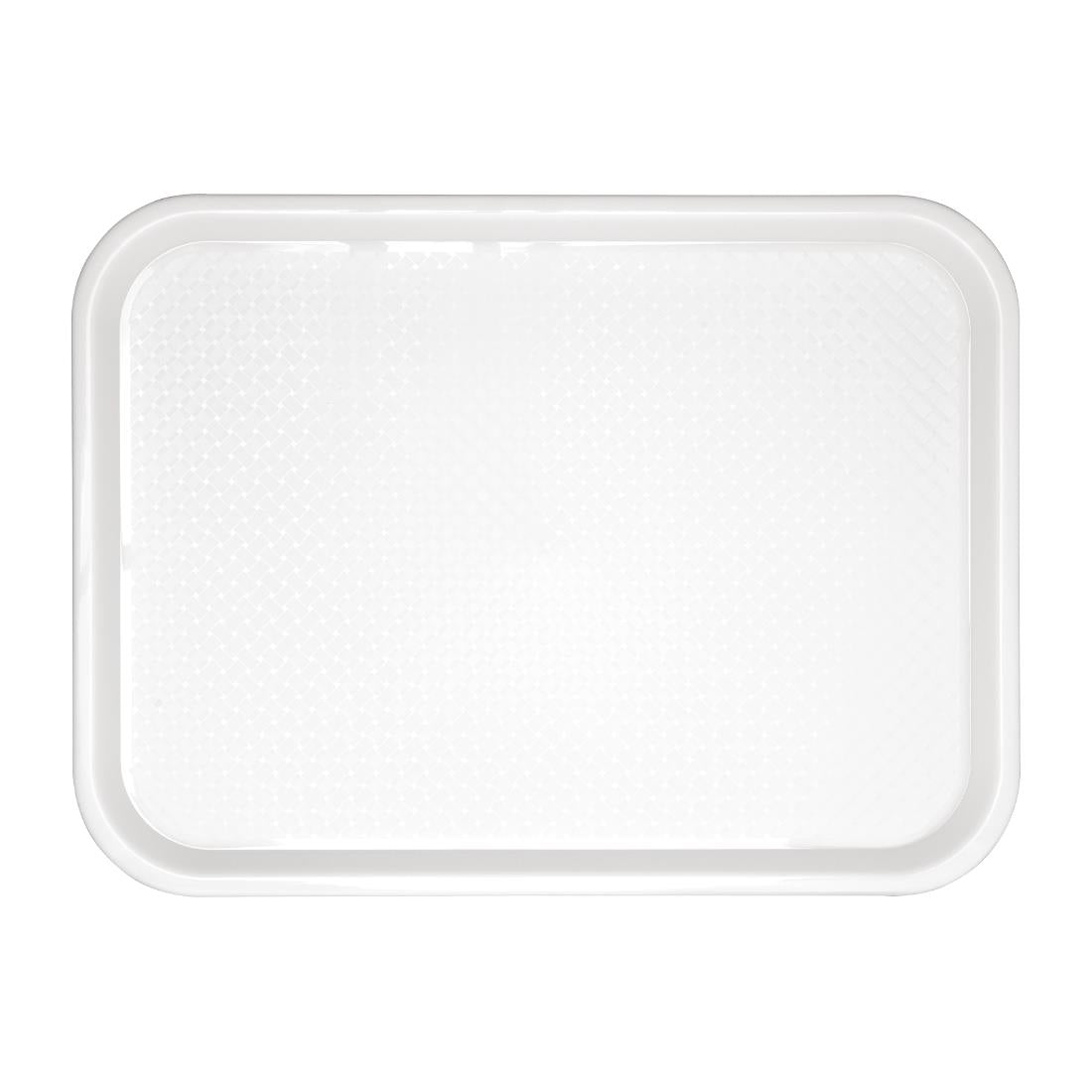 GF996 Kristallon Polypropylene Fast Food Tray White Medium 415mm JD Catering Equipment Solutions Ltd
