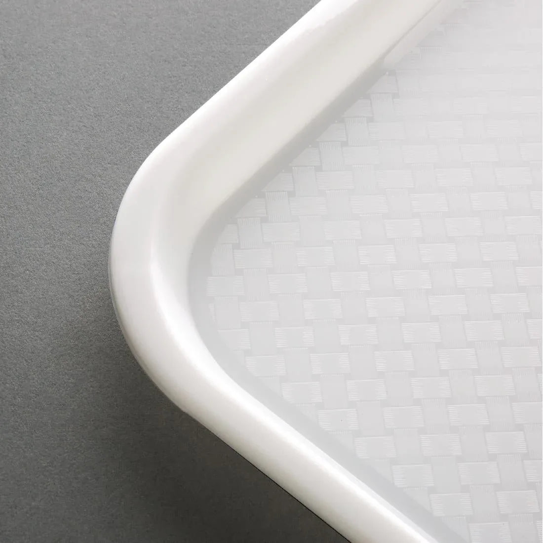 GF996 Kristallon Polypropylene Fast Food Tray White Medium 415mm - JD Catering Equipment Solutions Ltd