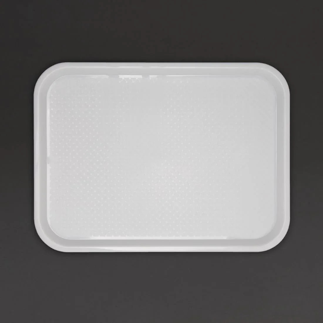 GF996 Kristallon Polypropylene Fast Food Tray White Medium 415mm - JD Catering Equipment Solutions Ltd