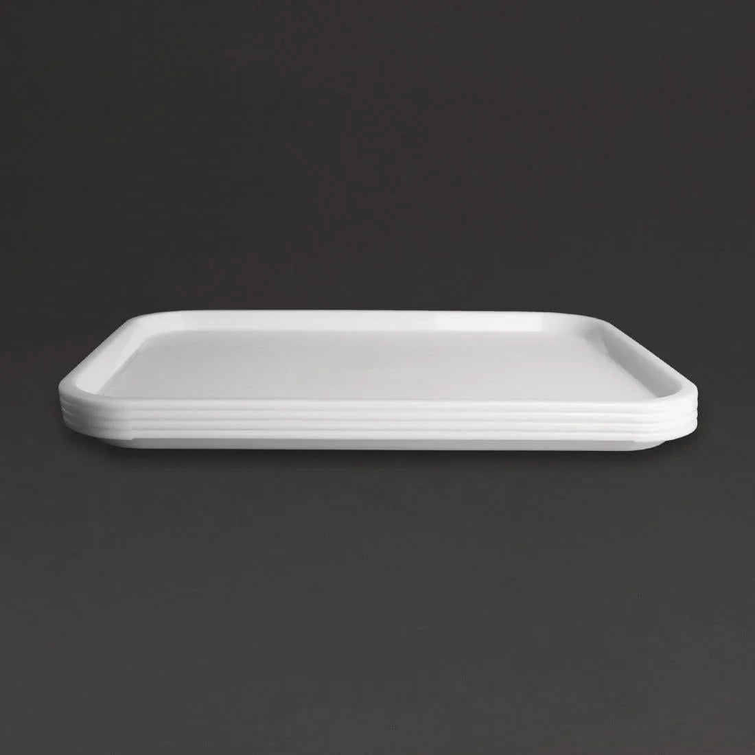 GF996 Kristallon Polypropylene Fast Food Tray White Medium 415mm - JD Catering Equipment Solutions Ltd