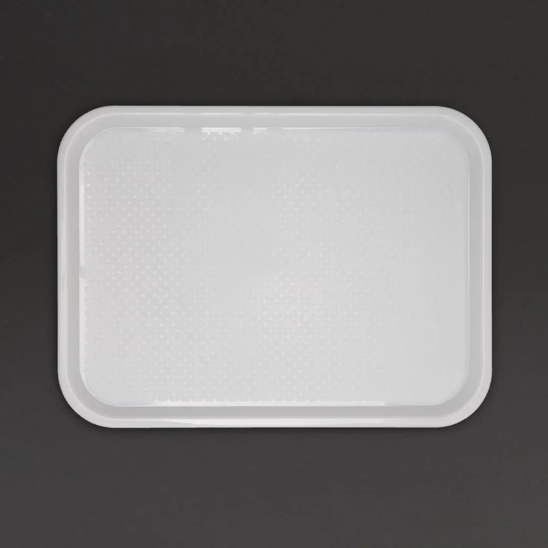 GF997 Kristallon Polypropylene Fast Food Tray White Large 450mm - JD Catering Equipment Solutions Ltd
