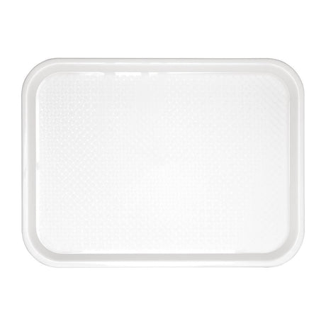 GF997 Kristallon Polypropylene Fast Food Tray White Large 450mm JD Catering Equipment Solutions Ltd