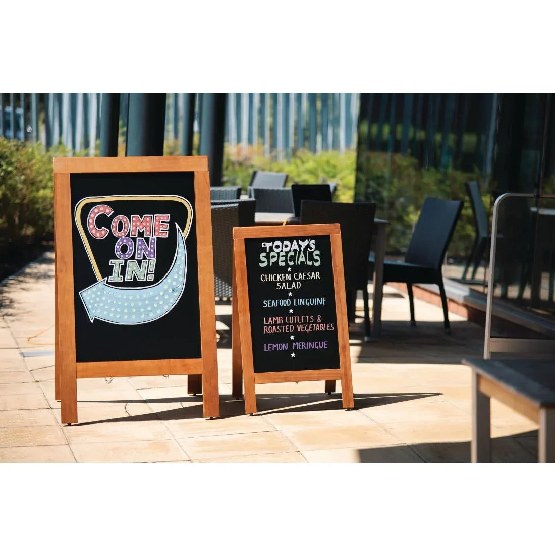 GG109 Olympia Pavement Board 1200 x 700mm Wood Framed - JD Catering Equipment Solutions Ltd