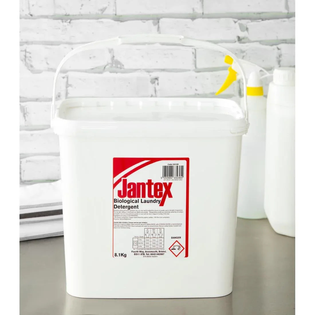 GG180 Jantex Biological Laundry Detergent Powder 8.1kg - JD Catering Equipment Solutions Ltd