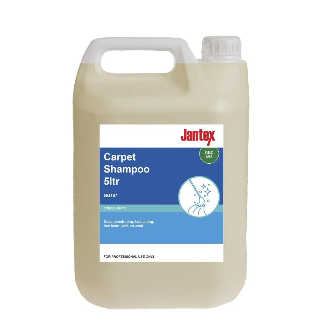 GG187 Jantex Carpet Shampoo Concentrate 5Ltr - JD Catering Equipment Solutions Ltd