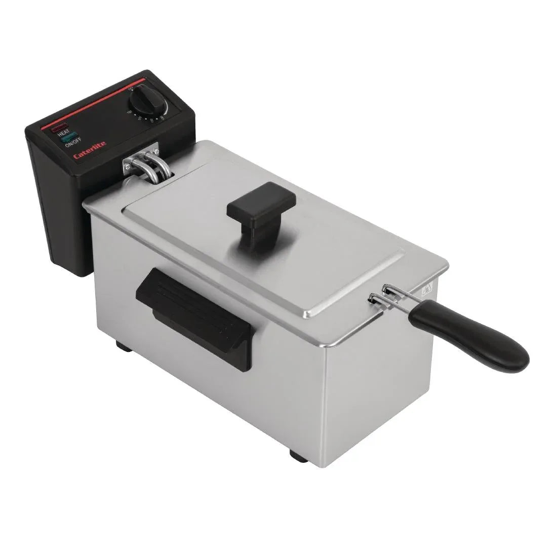 GG198 Caterlite Light Duty Single Tank Single Basket Countertop Electric Fryer 2kW - JD Catering Equipment Solutions Ltd
