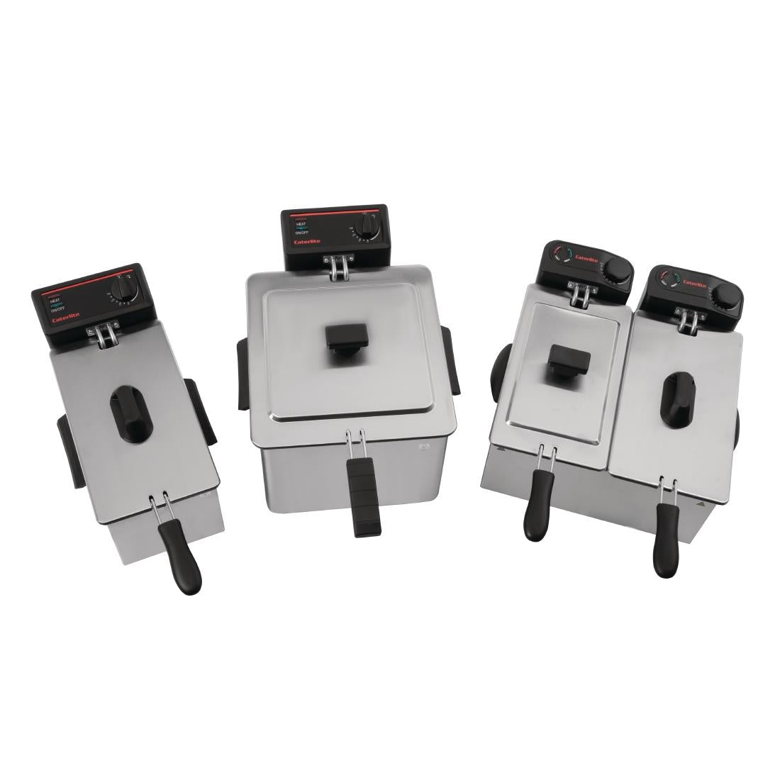 GG198 Caterlite Light Duty Single Tank Single Basket Countertop Electric Fryer 2kW JD Catering Equipment Solutions Ltd