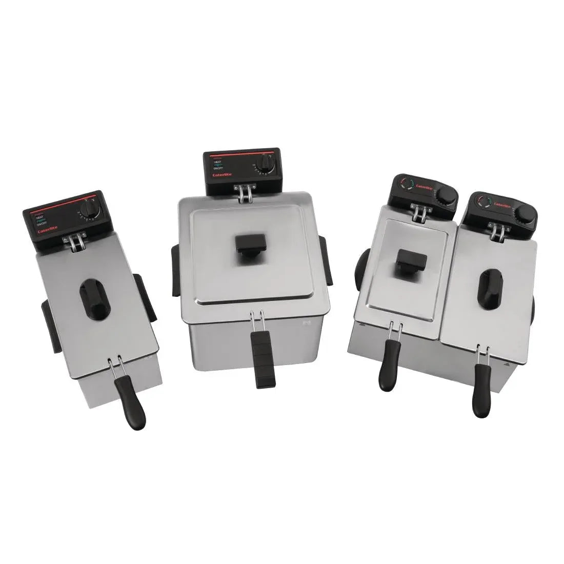 GG198 Caterlite Light Duty Single Tank Single Basket Countertop Electric Fryer 2kW - JD Catering Equipment Solutions Ltd