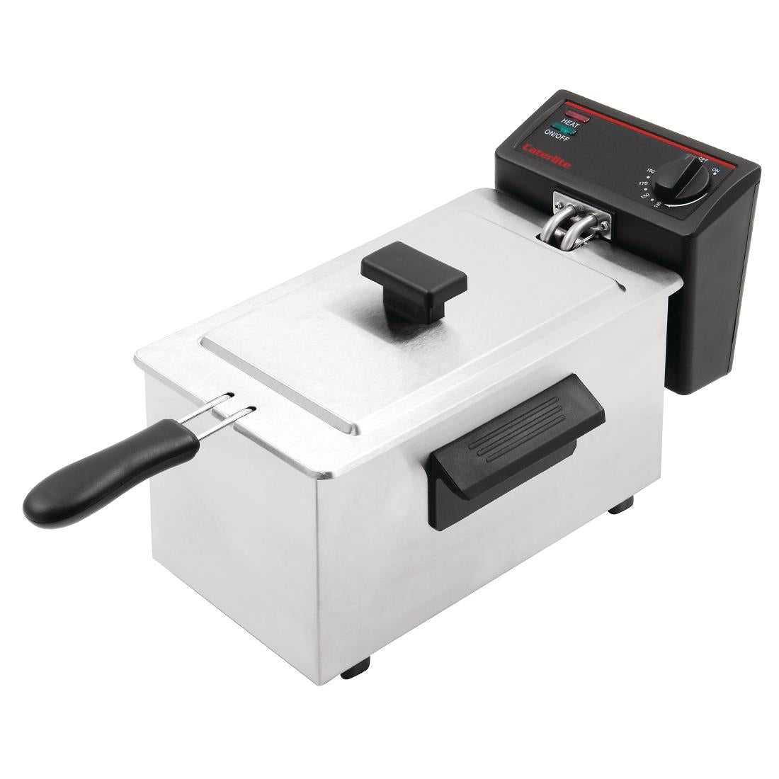 GG198 Caterlite Light Duty Single Tank Single Basket Countertop Electric Fryer 2kW JD Catering Equipment Solutions Ltd