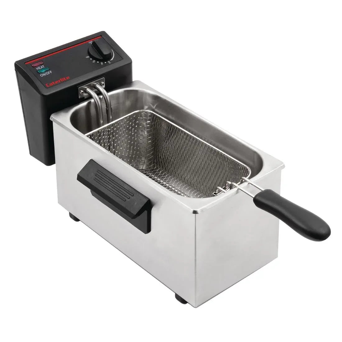 GG198 Caterlite Light Duty Single Tank Single Basket Countertop Electric Fryer 2kW - JD Catering Equipment Solutions Ltd