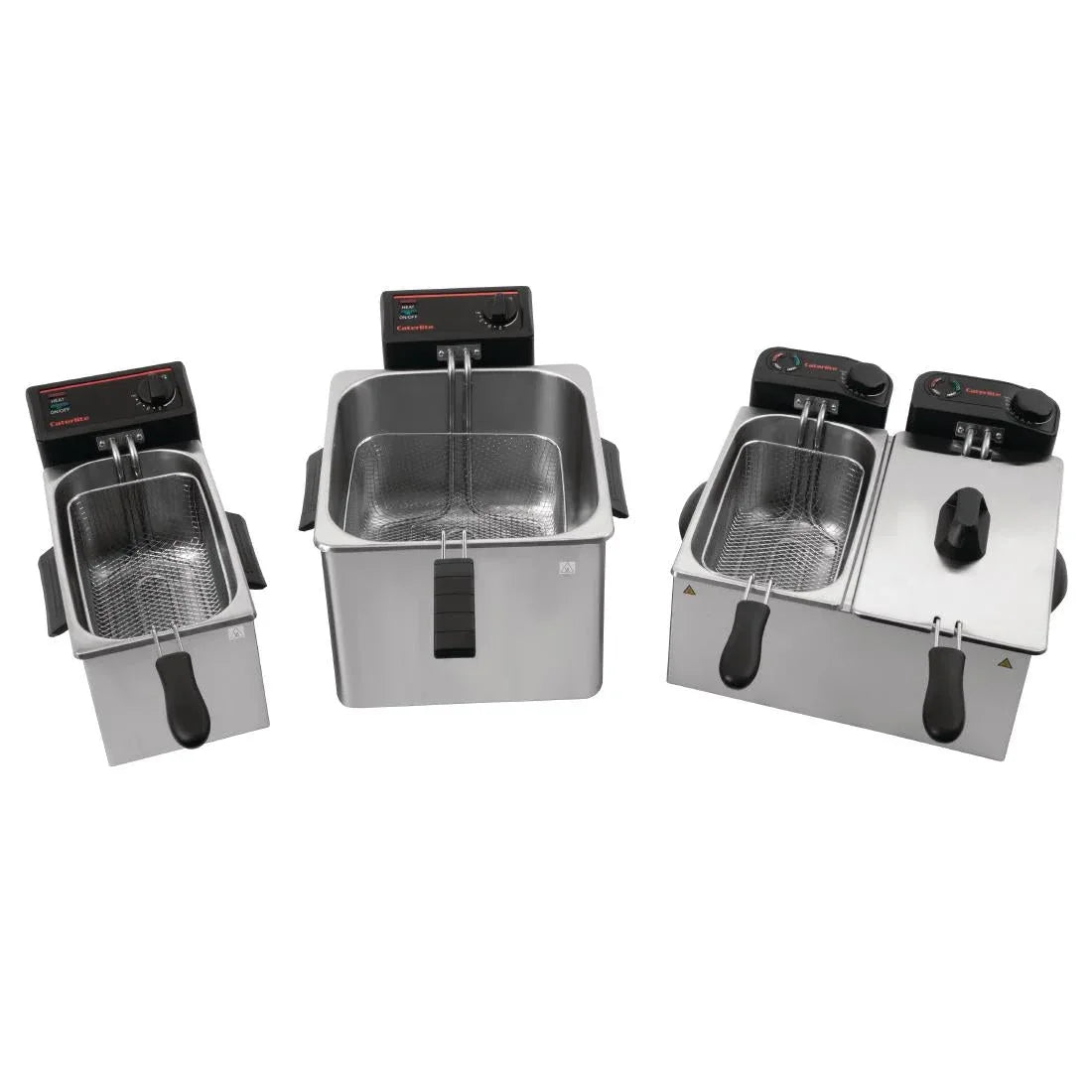 GG198 Caterlite Light Duty Single Tank Single Basket Countertop Electric Fryer 2kW - JD Catering Equipment Solutions Ltd
