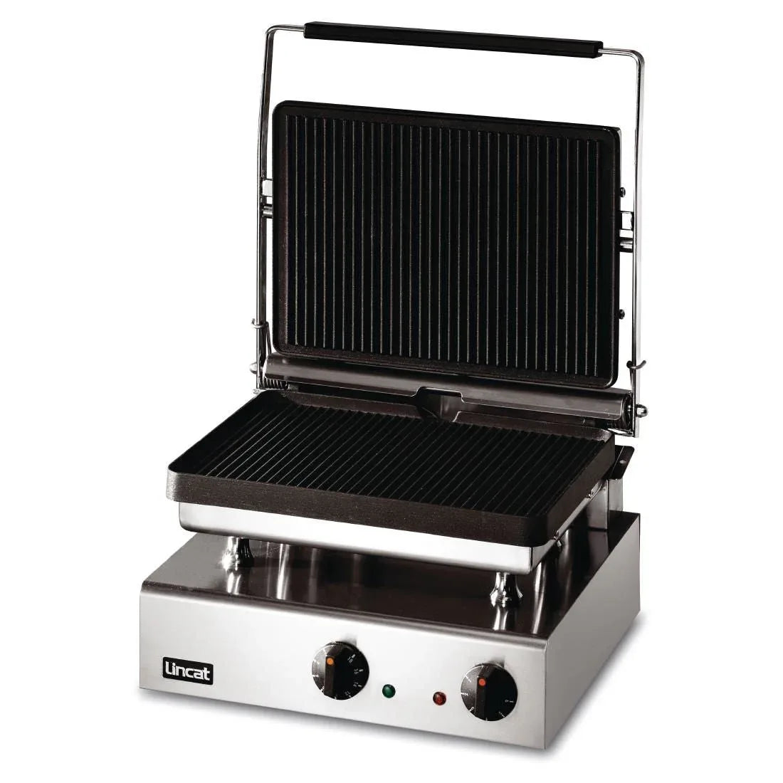 GG1P - Lincat Lynx 400 Electric Counter-top Heavy Duty Panini Grill - Ribbed Upper & Lower Plates - W 395 mm - 3.0 kW - JD Catering Equipment Solutions Ltd
