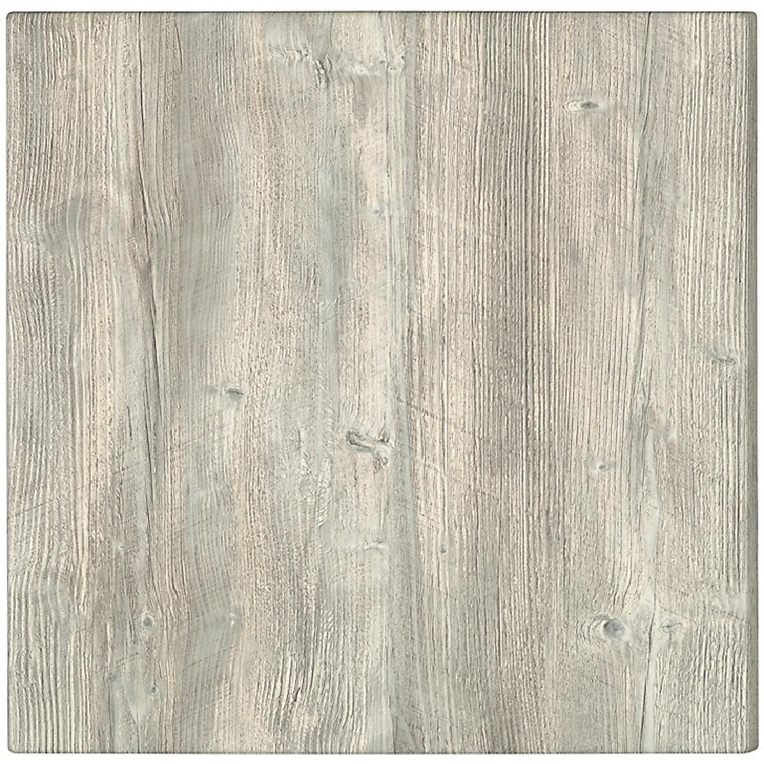 GG506 Werzalit Pre-drilled Square Table Top Ponderosa White 600mm - JD Catering Equipment Solutions Ltd