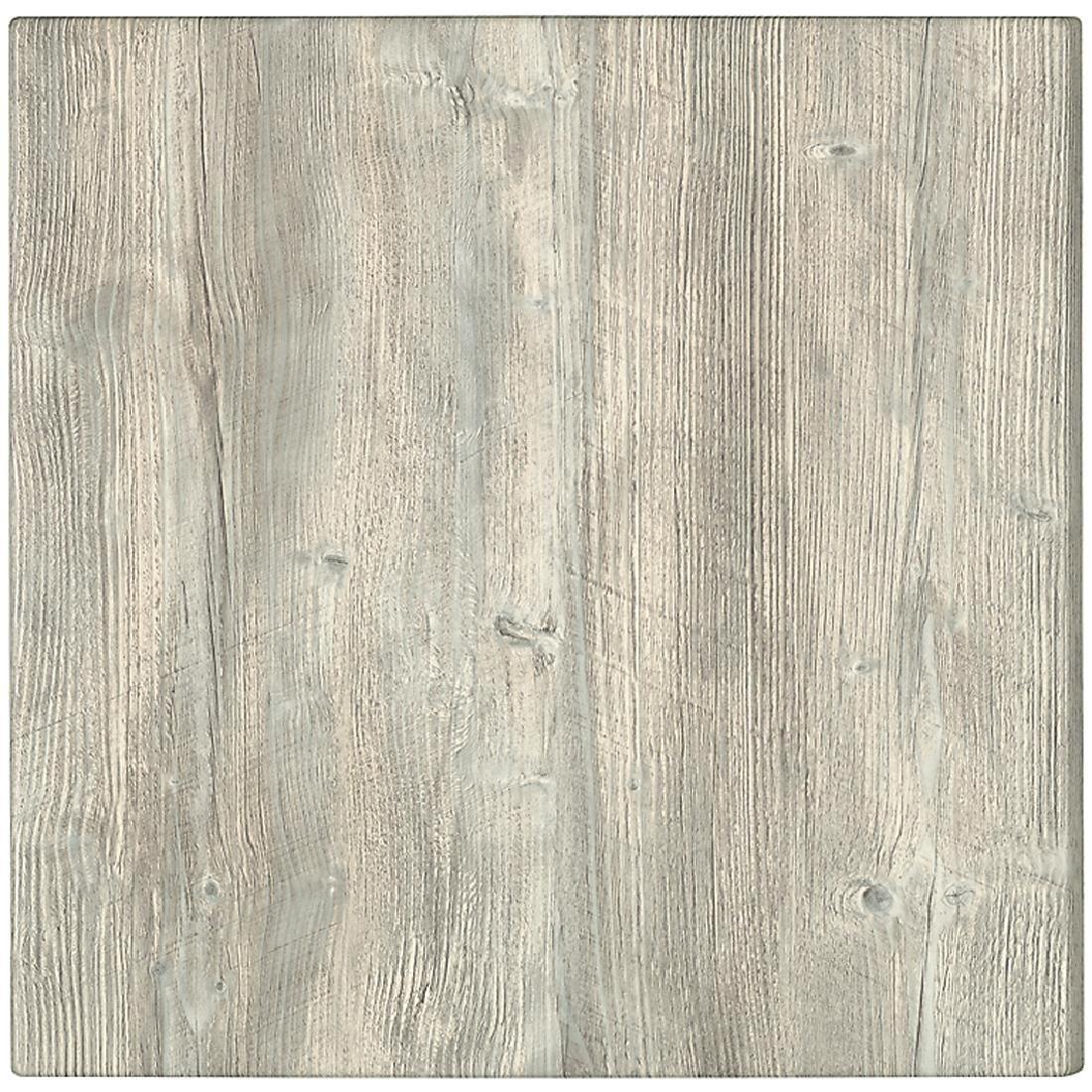 GG507 Werzalit Pre-drilled Square Table Top Ponderosa White 700mm - JD Catering Equipment Solutions Ltd