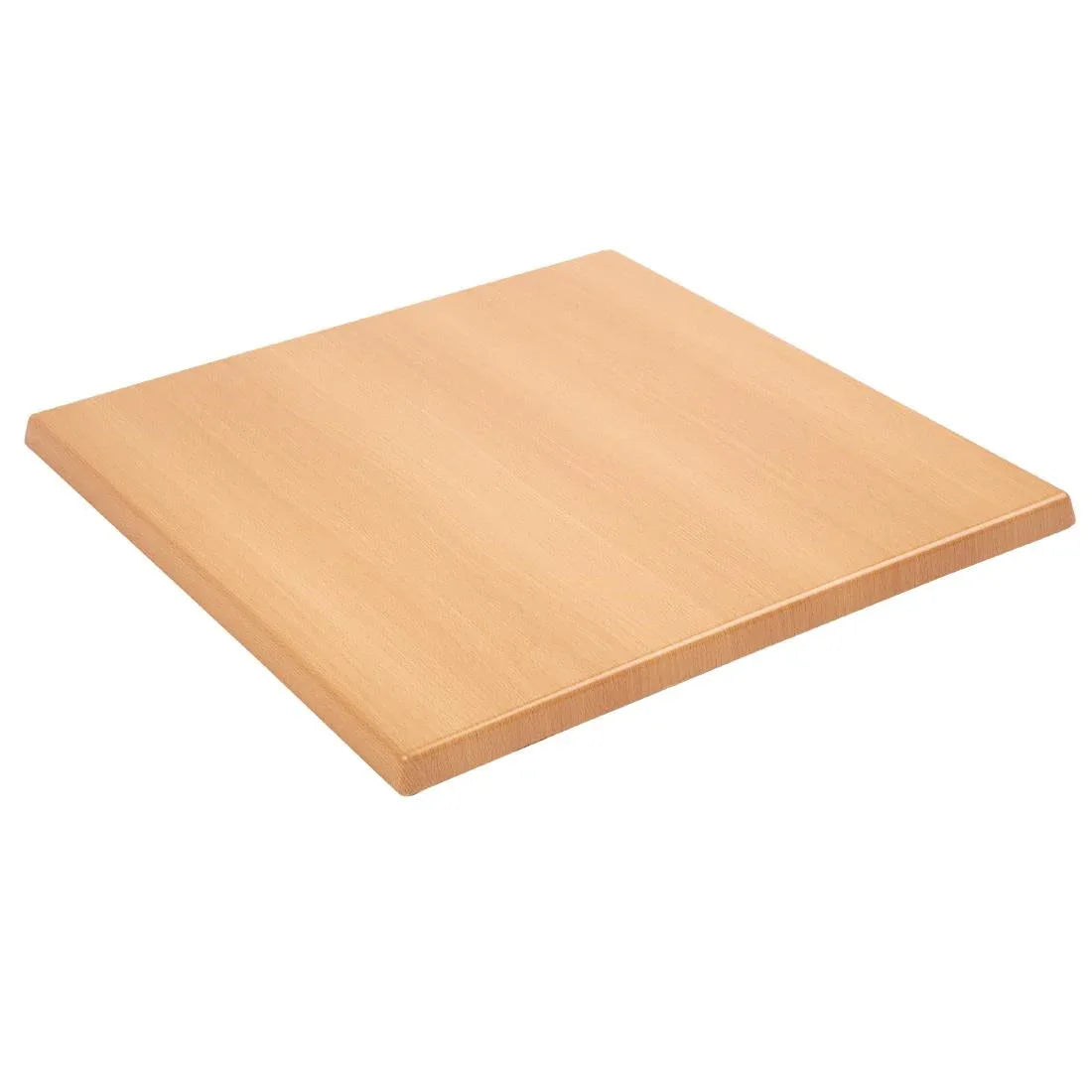 GG634 Bolero Pre-drilled Square Table Top Beech Effect 600mm - JD Catering Equipment Solutions Ltd