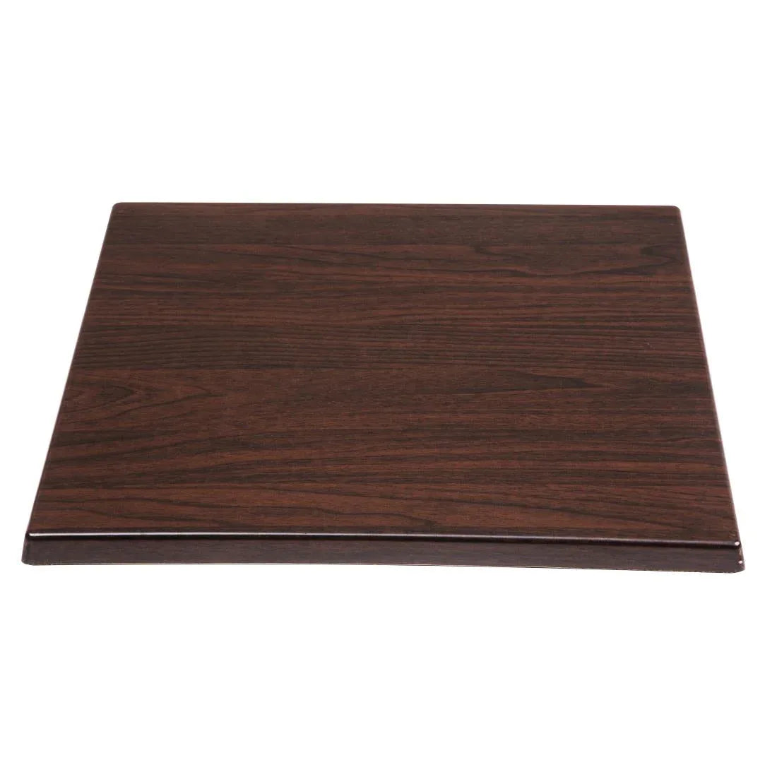 GG635 Bolero Pre-drilled Square Table Top Dark Brown 600mm - JD Catering Equipment Solutions Ltd