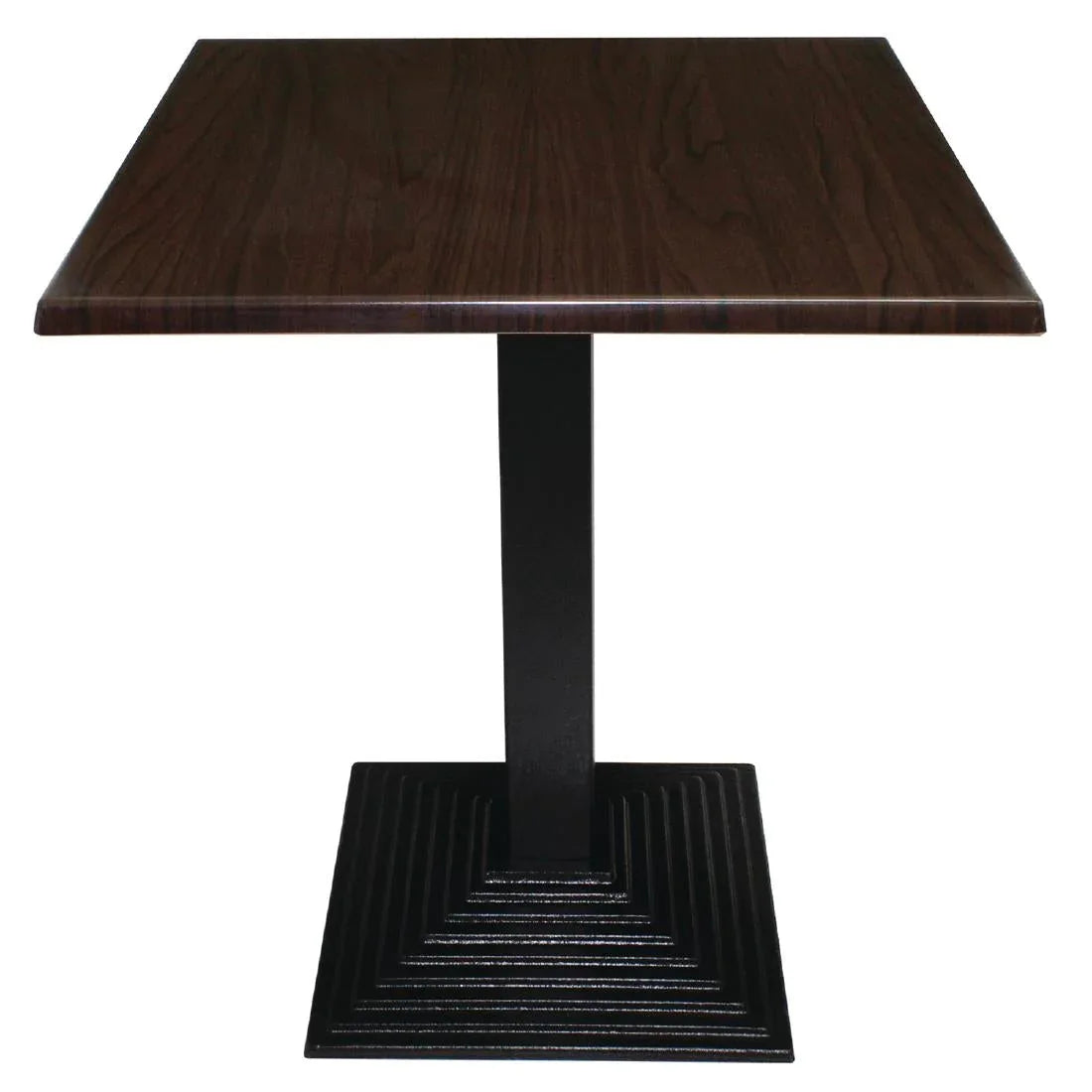 GG639 Bolero Pre-drilled Square Table Top Dark Brown 700mm - JD Catering Equipment Solutions Ltd