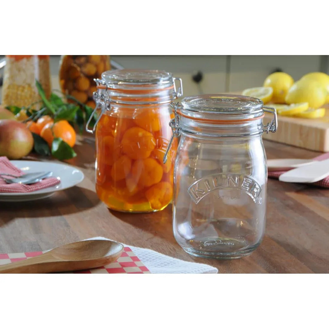 GG782 Kilner Clip Top Preserve Jar 1000ml - JD Catering Equipment Solutions Ltd