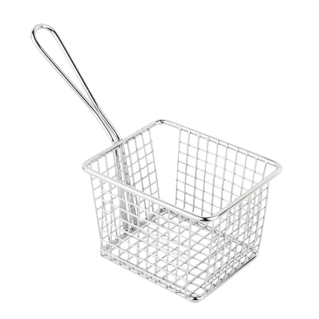 GG867 Olympia Chip basket Square with handle Large - JD Catering Equipment Solutions Ltd
