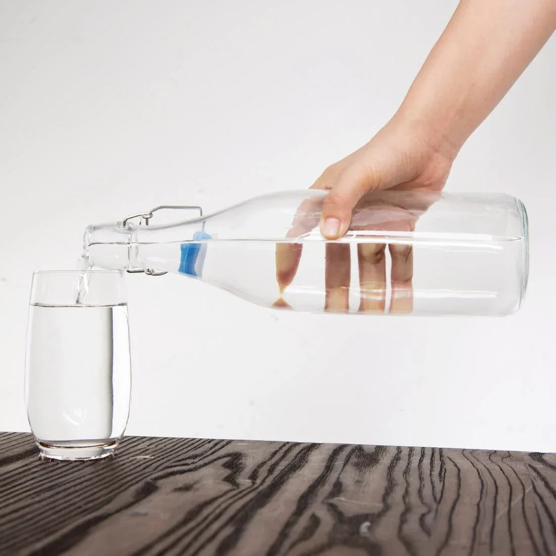 GG930 Olympia Glass Water Bottles 1Ltr (Pack of 6) - JD Catering Equipment Solutions Ltd