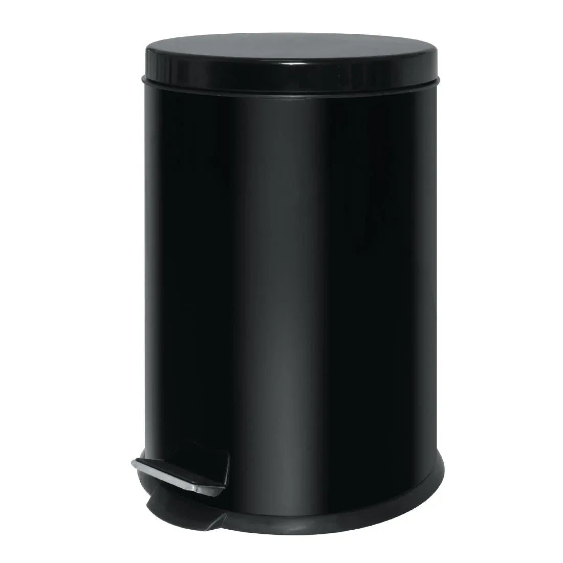 GG978 Stainless Steel Pedal Bin Black 20Ltr - JD Catering Equipment Solutions Ltd