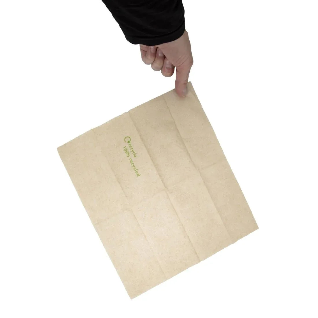 GH030 Swantex Recycled Lunch Napkin Kraft 32x30cm 1ply Pre-Folded (Pack of 6000) - JD Catering Equipment Solutions Ltd