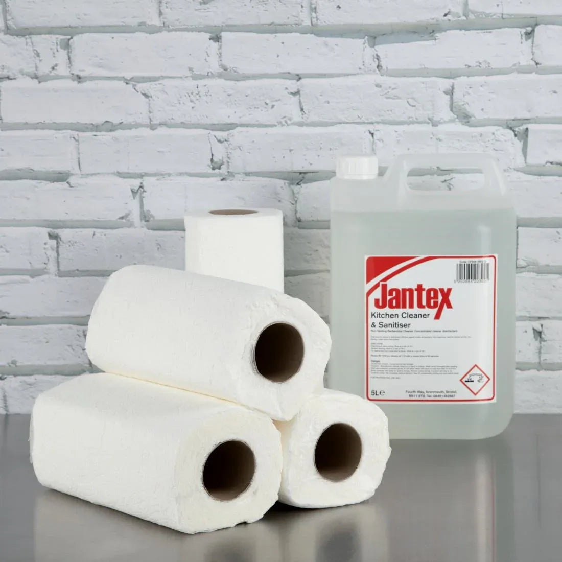 GH065 Jantex Kitchen Rolls White 2-Ply 11.5m (Pack of 24) - JD Catering Equipment Solutions Ltd