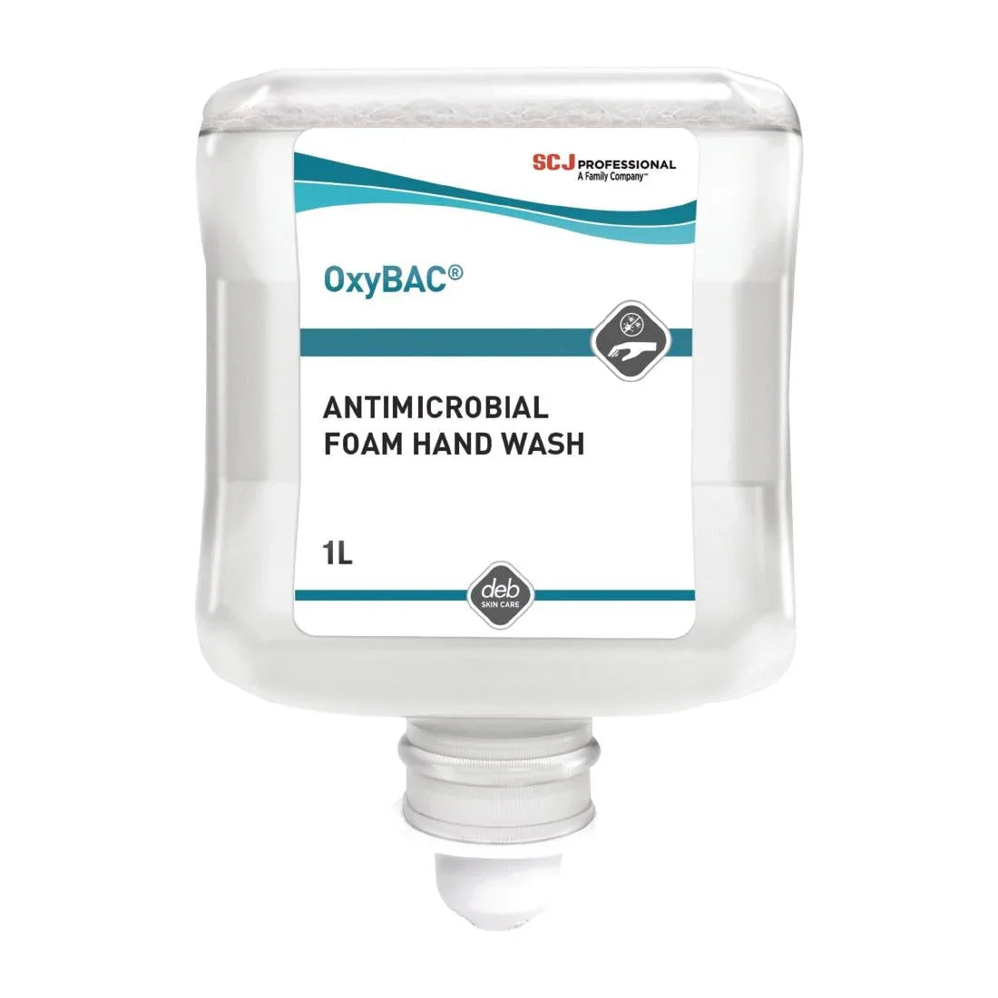 GH259 Deb OxyBAC Unperfumed Antibacterial Foam Hand Soap 1Ltr - JD Catering Equipment Solutions Ltd