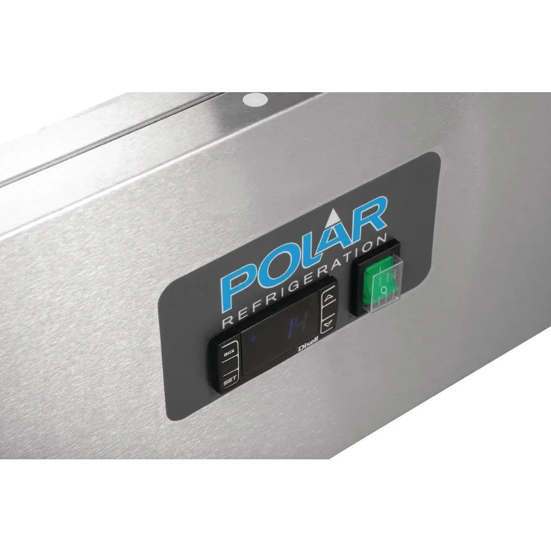 GH266 Polar G-Series 2 Door Pizza Prep Counter with Glass Sneeze Guard 256Ltr - JD Catering Equipment Solutions Ltd