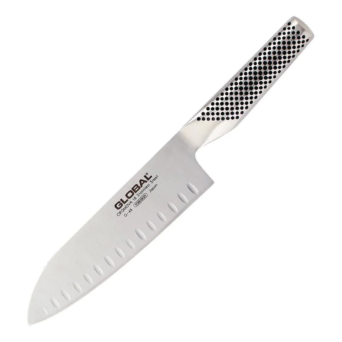 GH281 Global G 48 Santoku Fluted Knife 18cm - JD Catering Equipment Solutions Ltd