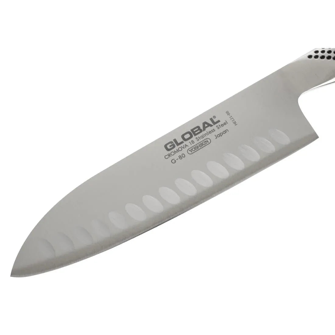 GH281 Global G 48 Santoku Fluted Knife 18cm - JD Catering Equipment Solutions Ltd