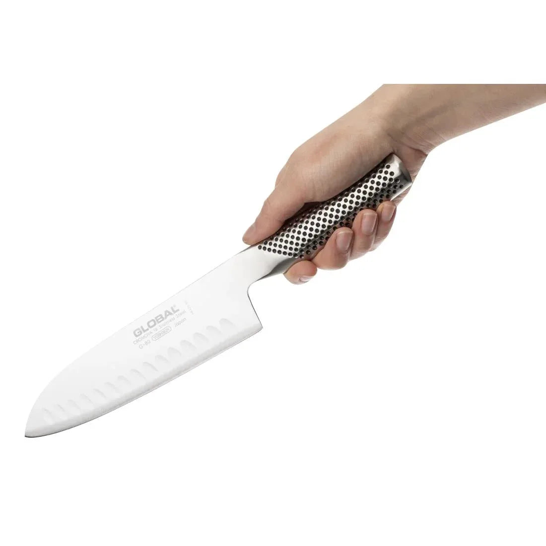 GH281 Global G 48 Santoku Fluted Knife 18cm - JD Catering Equipment Solutions Ltd