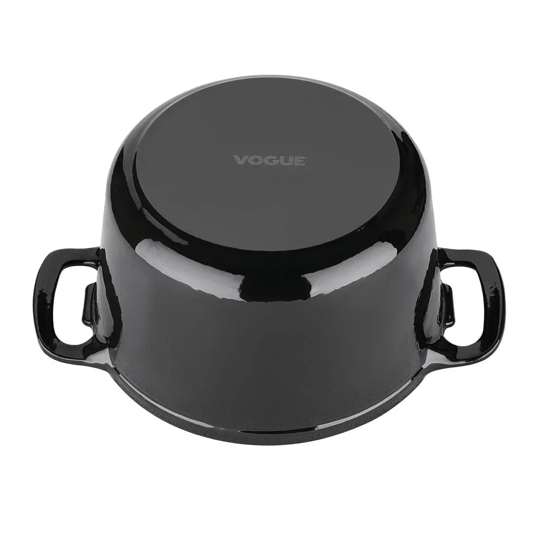 GH300 Vogue Black Round Casserole Dish 3.2Ltr - JD Catering Equipment Solutions Ltd