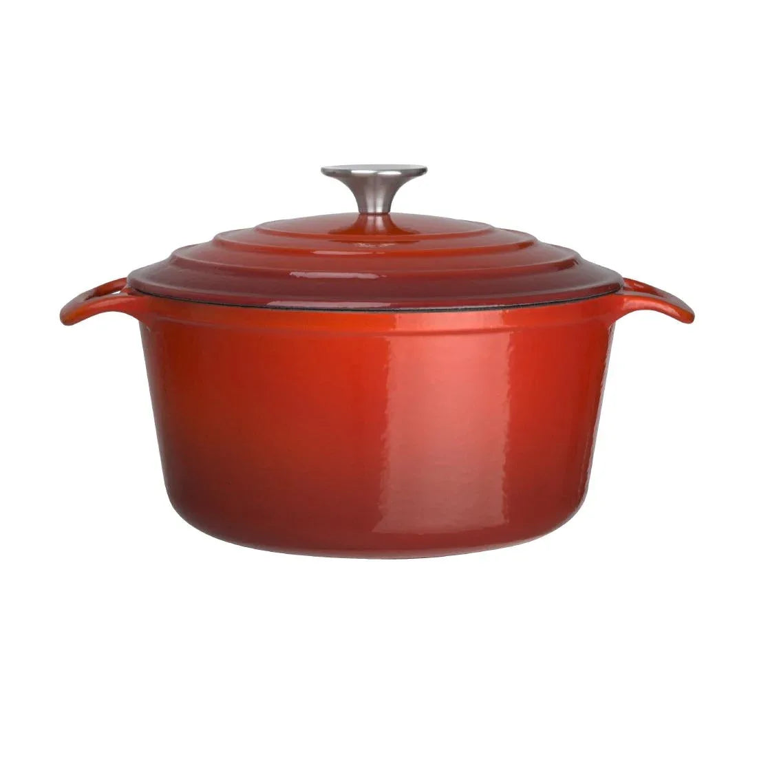 GH305 Vogue Red Round Casserole Dish 4Ltr - JD Catering Equipment Solutions Ltd
